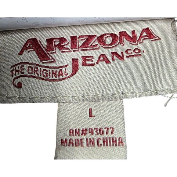 ARIZONA JEANS CO Women Puffer Vest Jacket Brown Faux Fur Hooded Large EUC - Picture 7 of 7